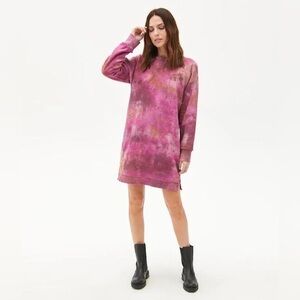 Michael Stars Lolly Tie-Dye Sweatshirt Dress